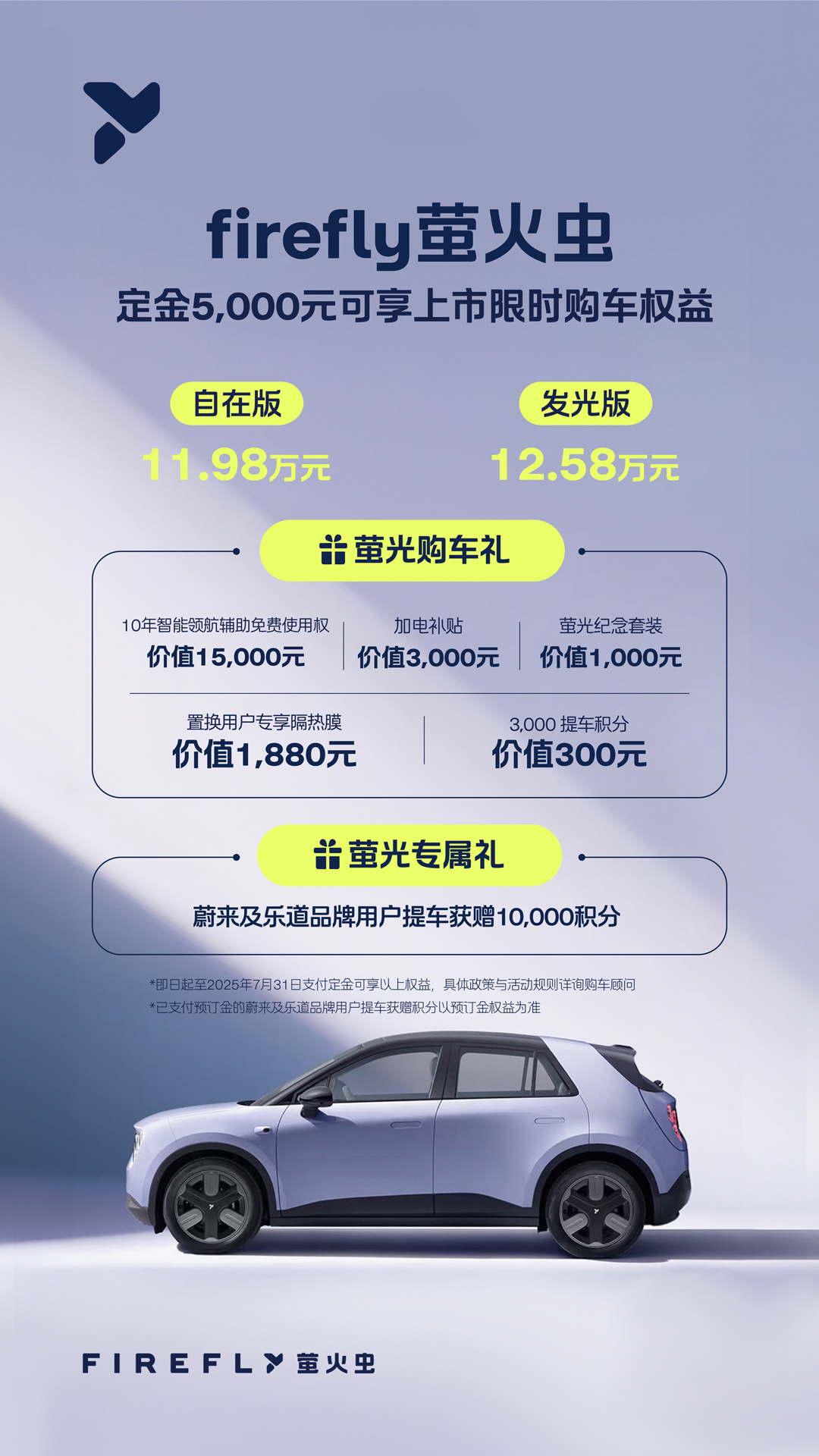 蔚来全新品牌firefly萤火虫首款同名车型正式上市
